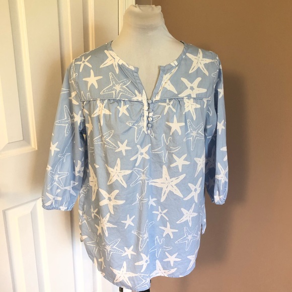 national Tops - Beach Cotton Starfish Top